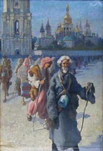 ORLOV Victor Alexédovitch 1952,The Sergiev Posad Pilgrims,Shapiro Auctions US 2015-02-28