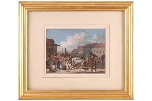 ORLOWSKY Alexander Ossipovich,Frozen Market St Petersburg,1820,Dawson's Auctioneers 2023-04-27