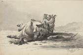 ORLOWSKY Alexander Ossipovich 1777-1832,Stallion rolling; with saddle,1813,Christie's GB 2009-12-01