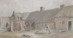 ORME Daniel 1766-1832,A farmyard in Cheshire,1821,Woolley & Wallis GB 2017-03-15