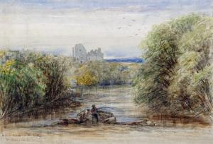ORROCK James 1829-1913,Doane Castle on the river Thith,Mallams GB 2019-04-15