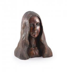 OSBORNE James 1940-1992,Head of a young woman with flowing hair,1980,Gorringes GB 2021-09-28