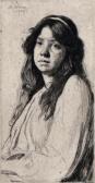 OSBORNE Malcolm 1880-1963,Portrait of Maggie,1905,Woolley & Wallis GB 2018-03-07