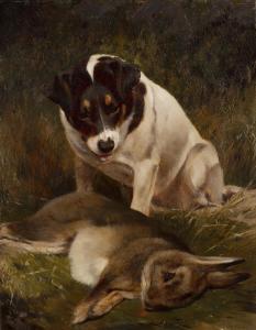 OSBORNE William 1823-1901,Terrier with a Dead Hare,Adams IE 2023-03-01