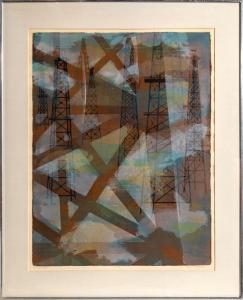 OSGOOD Ginger 1918-2000,Oil Sentinels,1960 ca,Ro Gallery US 2023-03-28