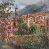 OSMAN M 1900-1900,Scenery from a Spanish town,2000,Bruun Rasmussen DK 2013-04-15