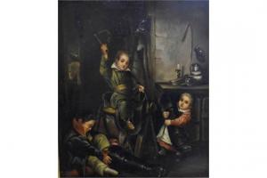 OSTERWALD Georg 1803-1884,Interior genre scene of children playing,Andrew Smith and Son 2015-10-27