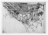 OSTROWSKY Abbo 1889-1975,Subway Excavation,1935,Swann Galleries US 2001-09-21