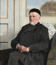 OTTESEN Johannes 1875-1936,Portræt af maleren E. Rasmussen Eilersen,1907,Bruun Rasmussen 2016-12-19