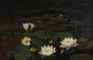 OTTESEN Otto Didrik 1816-1892,Forest lake with water lilies,1991,Bruun Rasmussen DK 2024-04-01