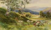 OTTEWELL Benjamin John 1847-1937,Mountain landscape with sheep,1897,Mallams GB 2020-02-26