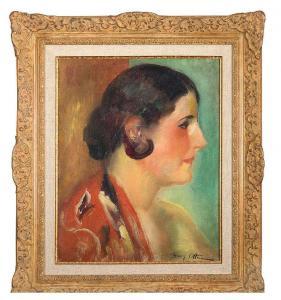 OTTMANN Henri 1877-1927,Profil de femme,1926,Aguttes FR 2022-11-24