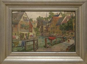 OTTO VON Ruppert 1841-1923,An der Quellgasse in der Au,1914,Scheublein Art & Auktionen DE 2021-05-14