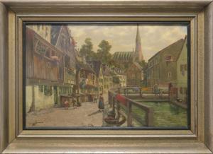 OTTO VON Ruppert,An der Quellgasse (Vorstadt Au),1914,Scheublein Art & Auktionen 2021-05-14