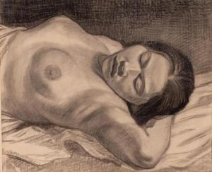 OUBORG Pieter 1893-1956,A reclining half-nude,Venduehuis NL 2022-11-24