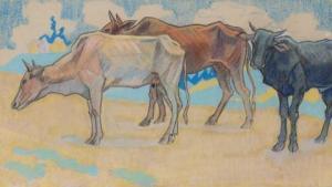 OUBORG Pieter 1893-1956,Three cows,Venduehuis NL 2022-11-24