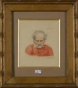 OUDE DE BRAEKELEER SR. Ferdinand 1792-1883,Autoportrait à l’’âge de 73 ans,VanDerKindere 2015-02-10