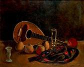 OUDOT Roland 1897-1981,NATURE MORTE À LA MANDOLINE,Pillon FR 2019-06-30