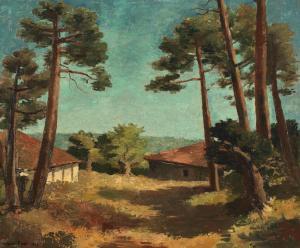 OUDOT Roland 1897-1981,Paysage landais,1927,Bonhams GB 2024-04-10