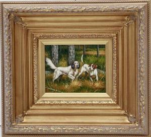 OUDRY W 1900-1900,HUNTING DOGS IN LANDSCAPE,Charlton Hall US 2011-12-02