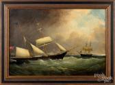 OULESS Philip John 1817-1885,the brig Chance off of Dover,1868,Pook & Pook US 2019-01-11