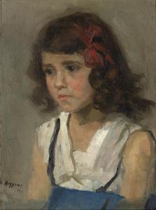 Oumbertos ARGYROS 1877-1963,Bildnis eines Mädchens,1913,Nagel DE 2019-11-20