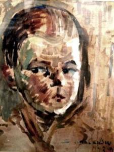 OVADYAHU Samuel 1892-1963,Portrait of a Boy,1930,Montefiore IL 2017-05-16
