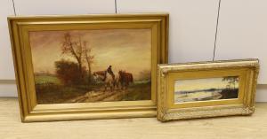 OWEN Joel 1800-1900,Work horses on a path,1919,Gorringes GB 2024-01-08