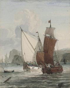 OWEN Samuel 1768-1857,An armed yacht and small traders off the coast,Christie's GB 2007-10-31