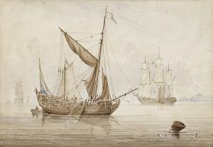 OWEN Samuel 1768-1857,Boats on the Bay,Menzies Art Brands AU 2007-12-05