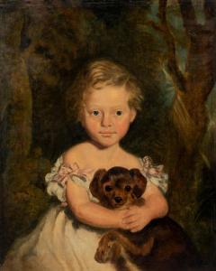 OWEN William 1769-1825,Miss Carlysle and her Dog,Skinner US 2022-11-16