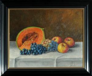 pál jávor 1880-1923,Früchtestillleben mit Trauben und Melone,Allgauer DE 2015-04-16
