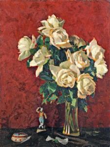 pál jávor 1880-1923,Still life with roses and porcelains,Nagyhazi galeria HU 2015-12-16