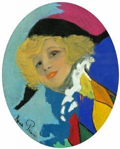 PÉAN René Louis 1875-1945,Female Harlequin,Bonhams GB 2008-12-17