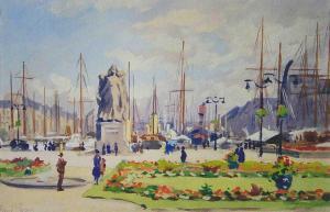 PÉAN René Louis 1875-1945,Le port du Havre,Etienne de Baecque FR 2023-04-25