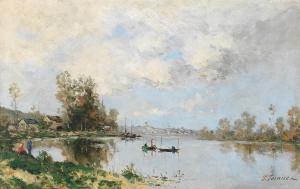 PÉRAIRE Paul Emmanuel 1829-1893,Bord de rivière,Bonhams GB 2022-11-22