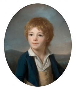 PÉRIN SALBREUX Lié Louis 1753-1817,Portrait d'Alphonse,1802,Artcurial | Briest - Poulain - F. Tajan 2024-03-20