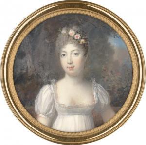 PÉRIN SALBREUX Lié Louis 1753-1817,Portrait einer jungen Frau,1810,Galerie Bassenge DE 2023-11-30