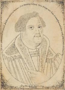 PÜCHLER Johann Michael 1600-1700,Micrography of Martin Luther,Lempertz DE 2017-11-18