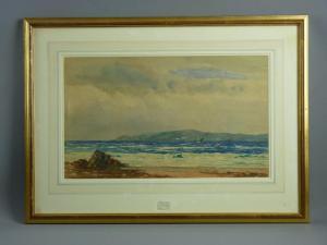 P. MACGREGOR WILSON 1890-1928,coastal scene with distant yachts,Rogers Jones & Co GB 2017-05-23
