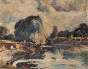 PAAL Albert 1895-1968,Riverside trees,Nagyhazi galeria HU 2023-12-12