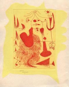 PAALEN ALICE,SABLIER COUCHE. FRONTISPICE PAR JOAN MIRE,1938,Binoche et Giquello FR 2009-03-27