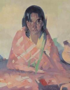 PAAP Hans 1894-1966,Young Indian,Dallas Auction US 2021-07-29