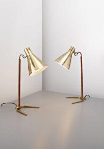 PAAVO TYNELL,Two desk lamps,1954,Phillips, De Pury & Luxembourg US 2010-04-28