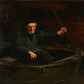 PABST Hermann 1840-1910,A fisherman in a rowboat,Bruun Rasmussen DK 2011-05-09
