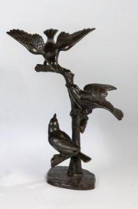 PABST Josef 1879,Drei Vögel auf einem Ast sitzend,Auktionshaus Dr. Fischer DE 2019-12-06