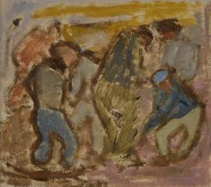 PACANOWSKA Felix 1907-2002,« LES CANTONNIERS »,Chantilly Encheres FR 2014-05-18