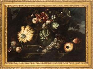 PACE DA CAMPIDOGLIO Michelangelo 1610-1670,Natura morta di zucche, melagrane, u,Bertolami Fine Arts 2022-11-17