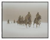 PACE John 1930-2006,Native American Tribe Travelling on Horseback in Snow,Burchard US 2021-02-21