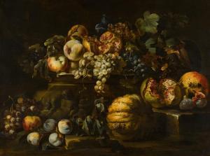 PACE Michele 1625-1670,Still life with figs, apricots, peaches, pomegrana,Sotheby's GB 2021-12-09